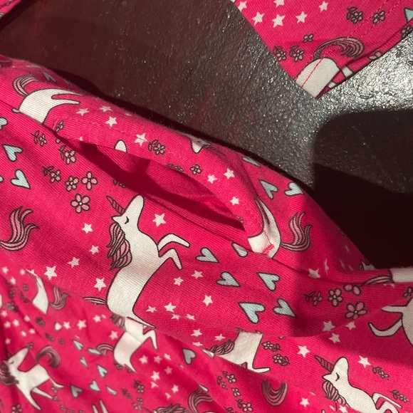 Nwt Wonder Nation Organic baby 18mths Long Sleeve Knit Dress +Pocket Unicorn - Picture 3 of 10